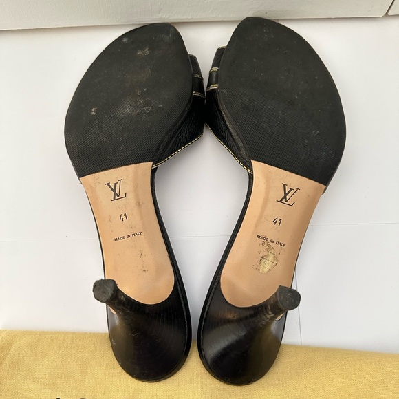 Louis Vuitton Vintage Black with Gold Heels - Leather - Limited Edition - Picture 5 of 5